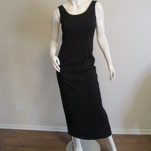 Black Adrianna Papell Maxi Sleeveless Dress 4P